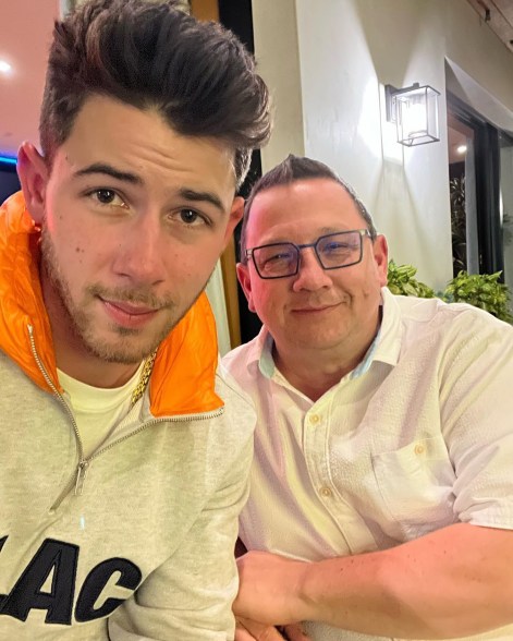 Nick Jonas and his dad