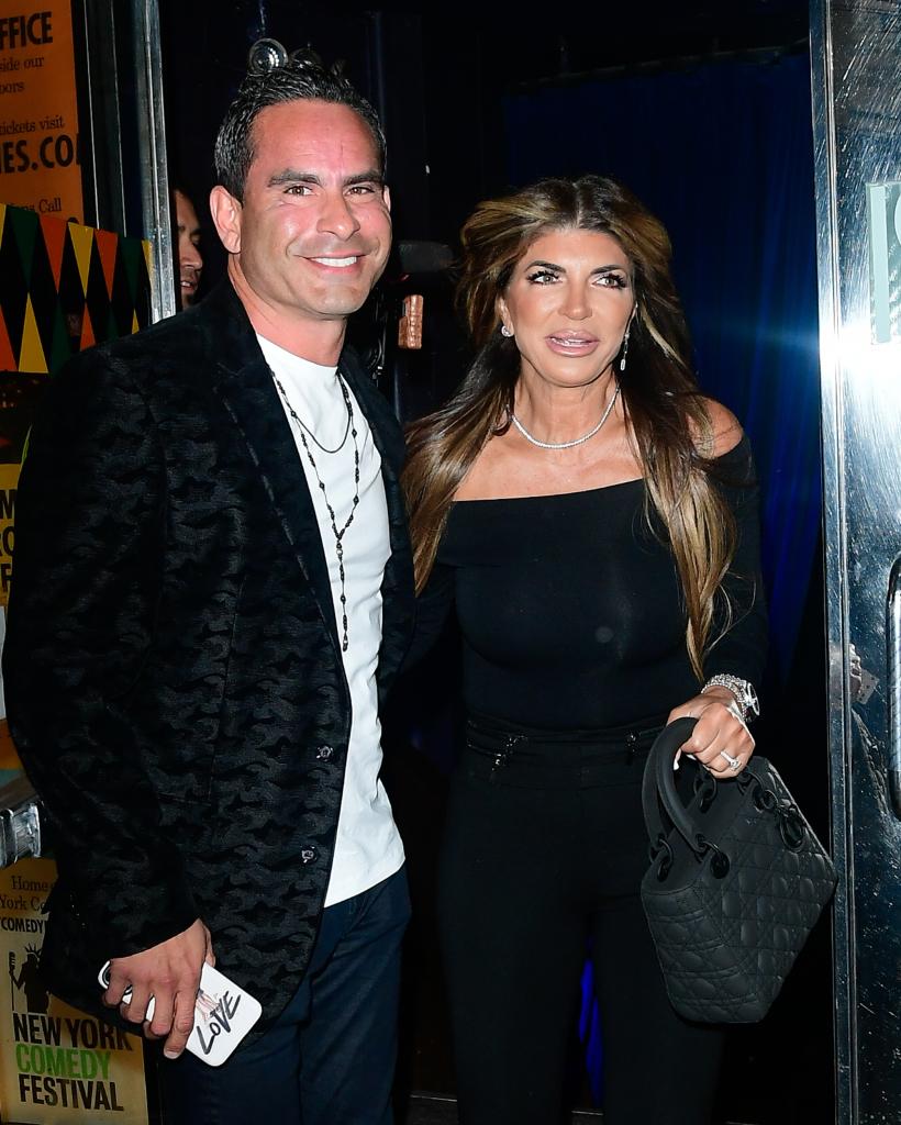 Luis Ruelas and Teresa Giudice going to an event together