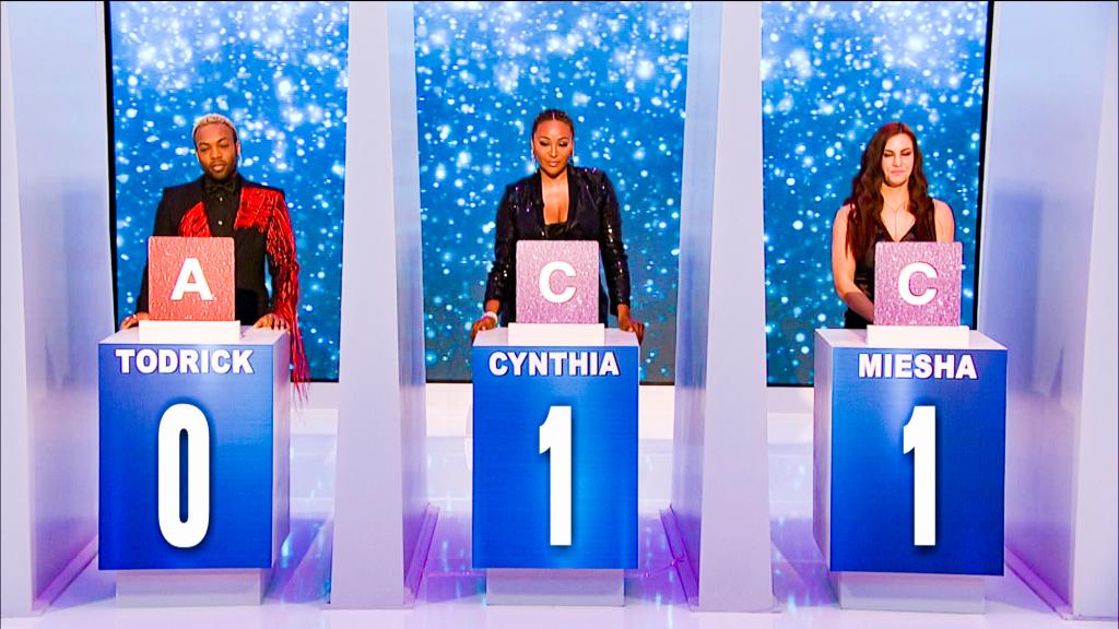 Todrick Hall, Cynthia Bailey and Miesha Tate competing on "Celebrity Big Brother."