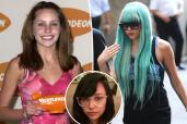 A split of photos of Amanda Bynes when she starred on Nickelodeon and was dealing with issues, and a more recent pic in the inset.