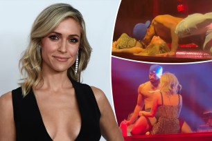 Kristin Cavallari was covered in whipped cream and given a lap dance on stage in Las Vegas at Magic Mike Live.