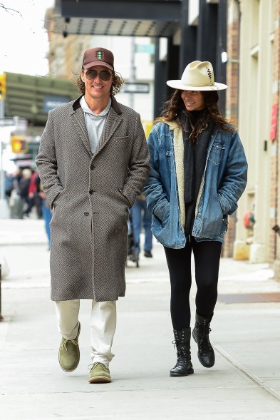 Dazed and enthused: After almost 10 years of marriage, Camila Alves still gives Matthew McConaughey googly eyes.