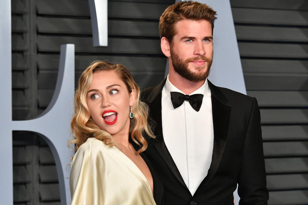 Miley Cyrus and Liam Hemsworth.