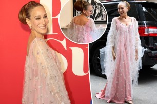 Sarah Jessica Parker pink dress