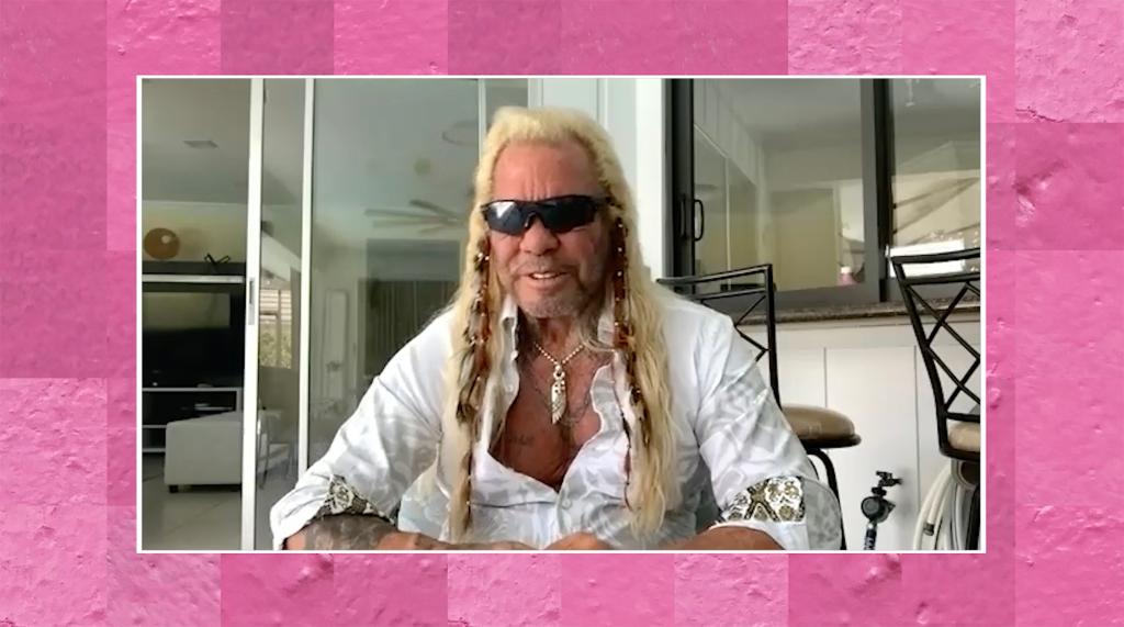 A screenshot of Duane "Dog" Chapman during a virtual interview with Page Six.