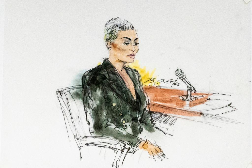 court room sketch of Blac Chyna