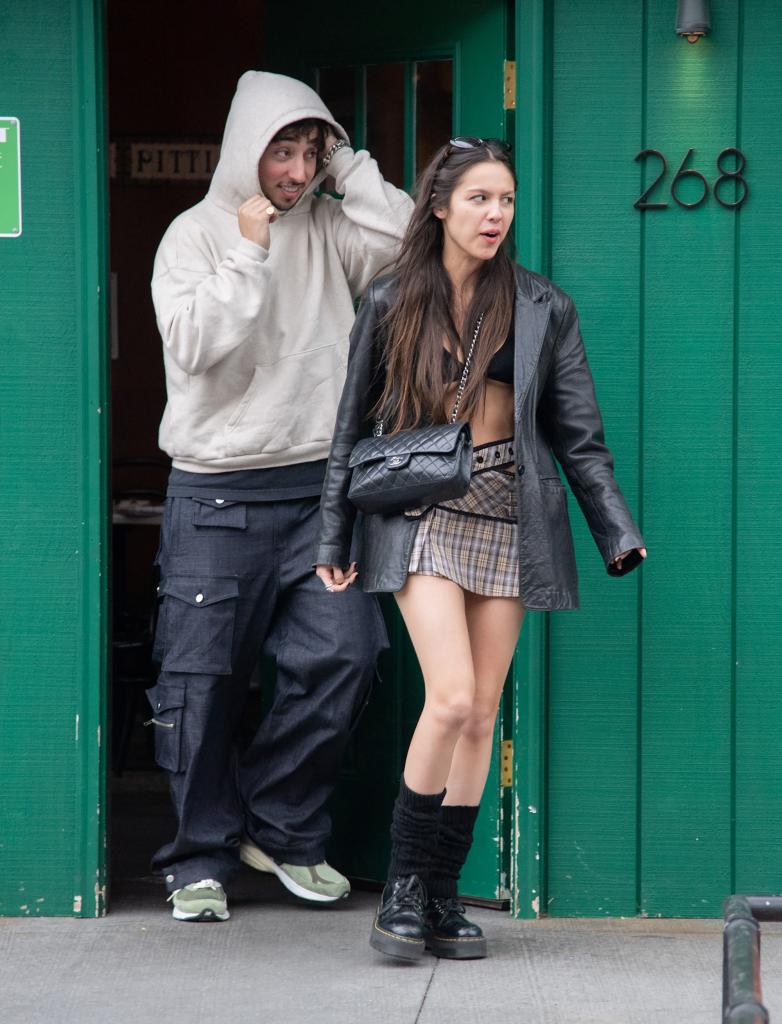 Olivia Rodrigo and Zack Bia in New York City.