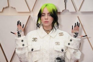 Billie Eilish at the 92nd Annual Academy Awards.