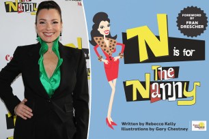 Fran Drescher split with cover of "N is for The Nanny" ABC book.