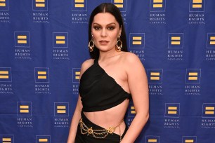 Jessie J on a red carpet in 2022.