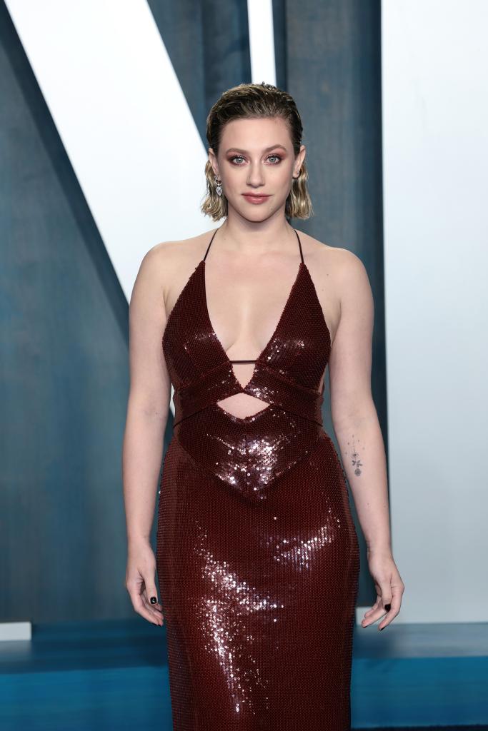 Lili Reinhart on a red carpet.