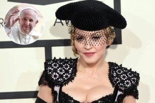 Madonna has extended an olive branch to Pope Francis