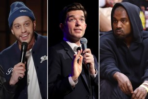 Pete Davidson, John Mulaney and Kanye West