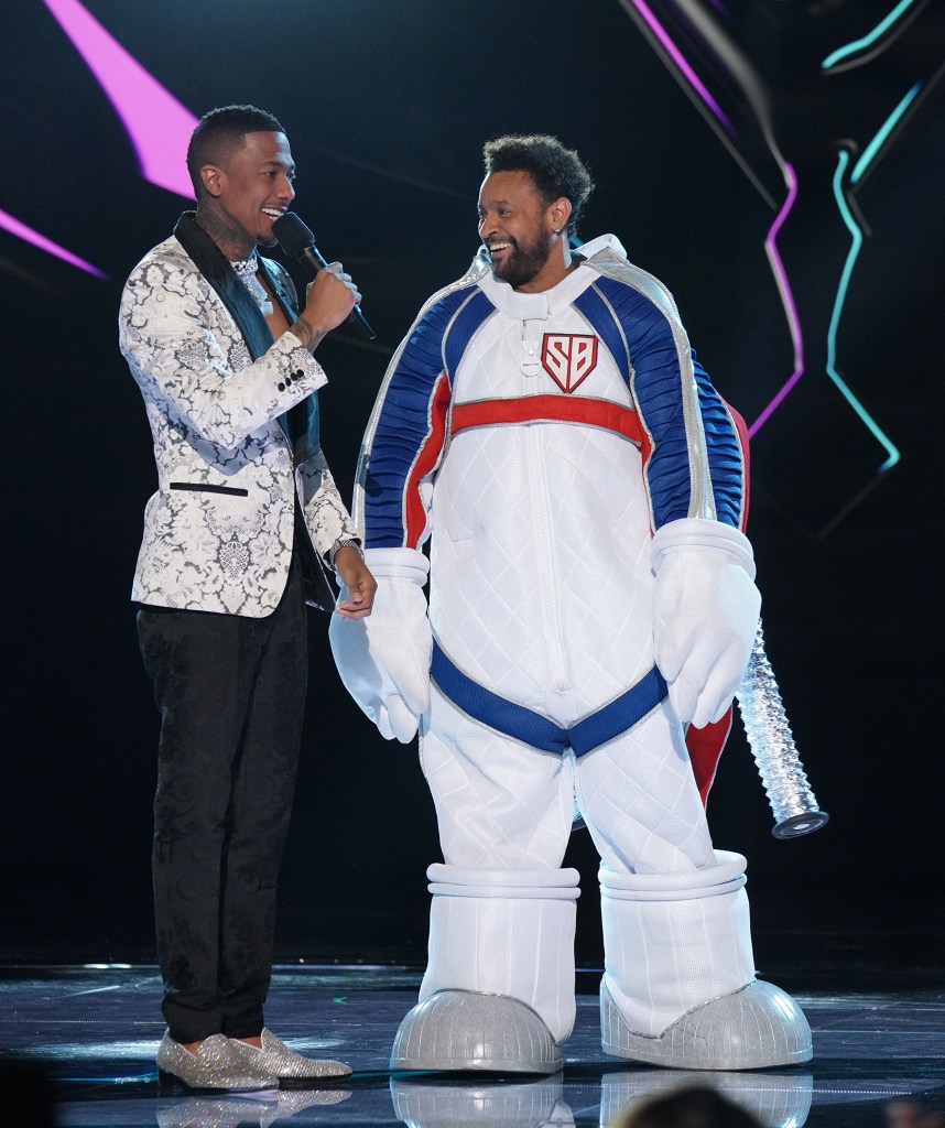 Nick Cannon and Shaggy on "The Masked Singer."