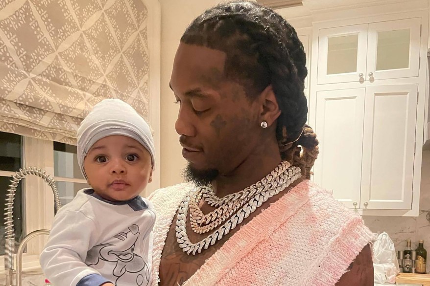 Offset bonds with his baby boy Wave and more star snaps