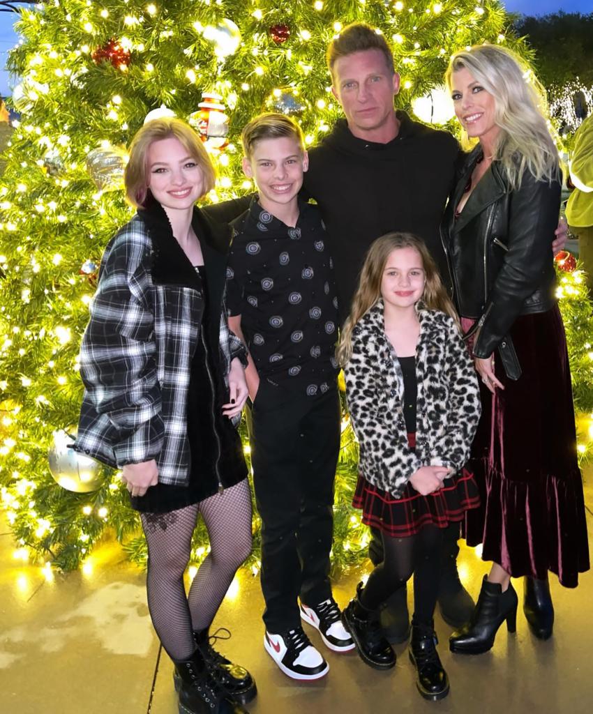 Steve Burton and his family.