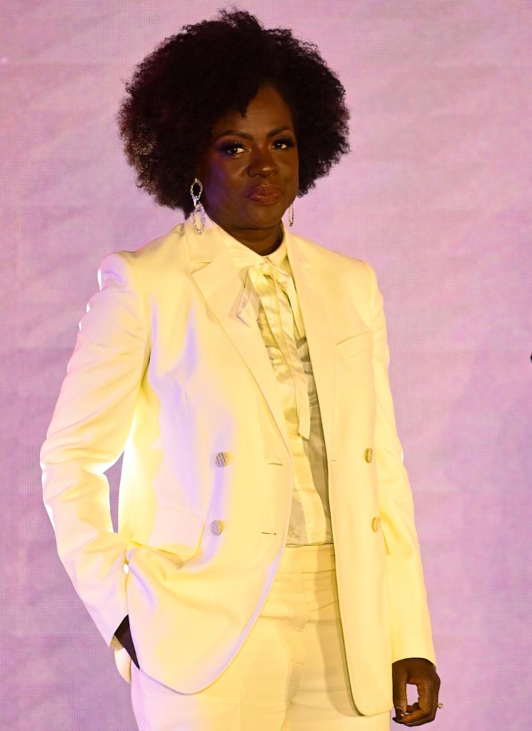 Viola Davis in a yellow suit