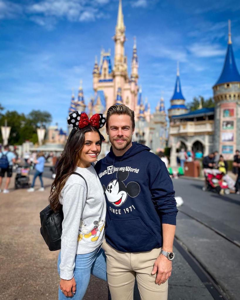 Derek Hough and Hayley Erbert at Disneyland