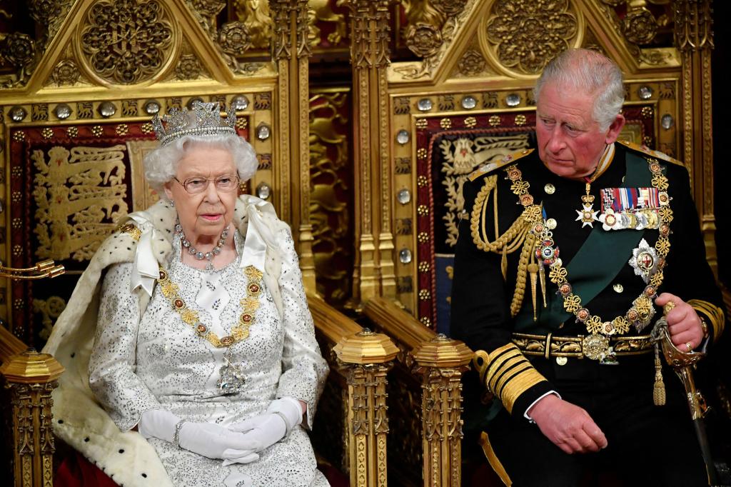 Prince Charles and Queen Elizabeth II in October 2019.