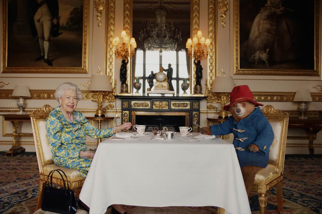 The Queen and Paddington Bear.