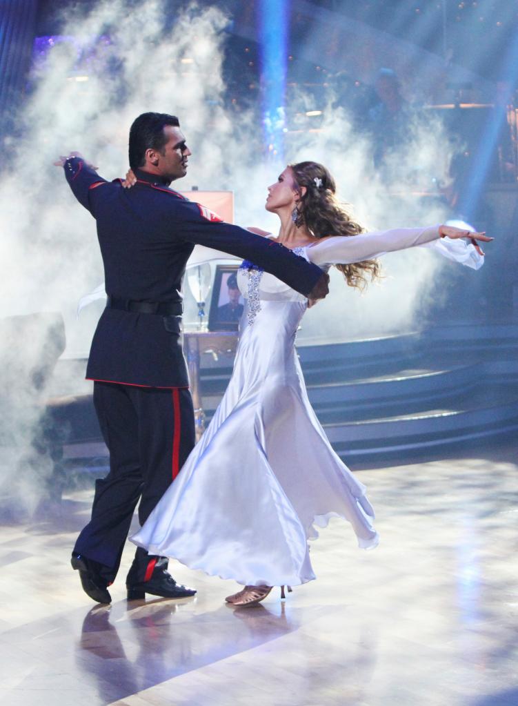 Tony Dovolani and Audrina Patridge dance together on "Dancing With the Stars"