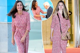 Queen Letizia and her daughter