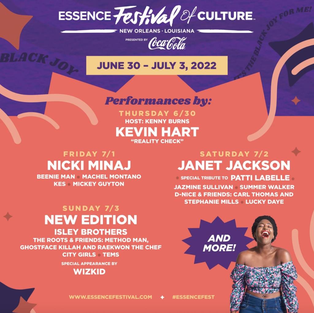 Essence Festival of Culture line-up.