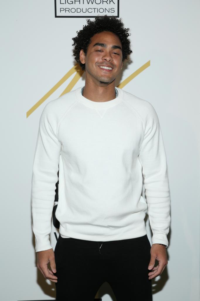 Trey Smith at the Eddie Murphy X ARTUS Gallery Exhibition Opening Night at East Angel Gallery in February 2020