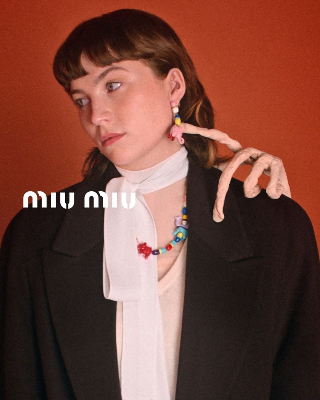 Isadora Bjarkardóttir Barney stars in Miu Miu's new jewelry campaign.