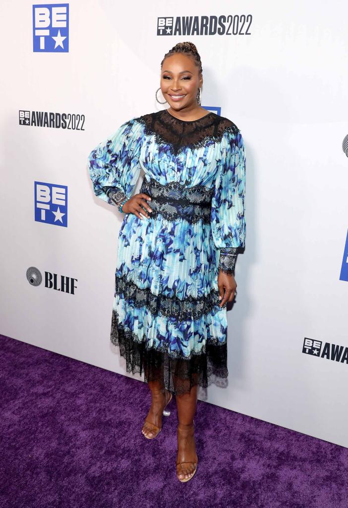 Cynthia Bailey poses at a red carpet event