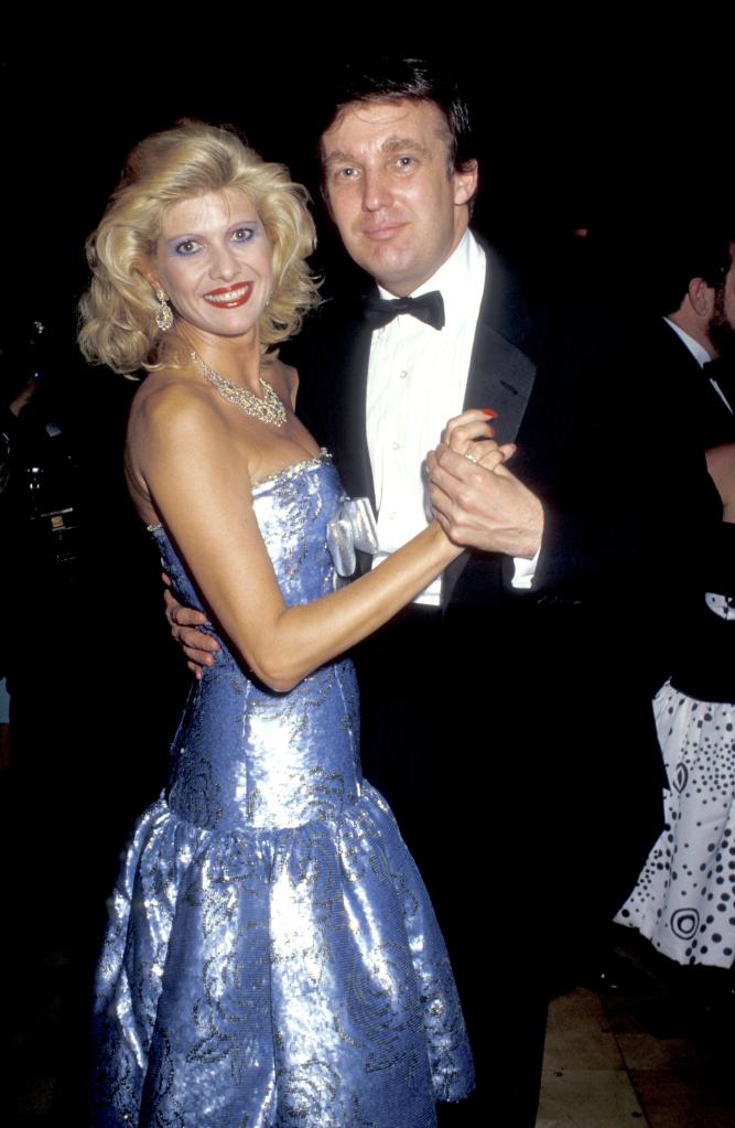 Ivana Trump and Donald Trump dancing