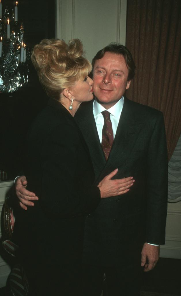 Ivana Trump and Riccardo Mazzucchelli at the "For Love Alone" premiere in 1995