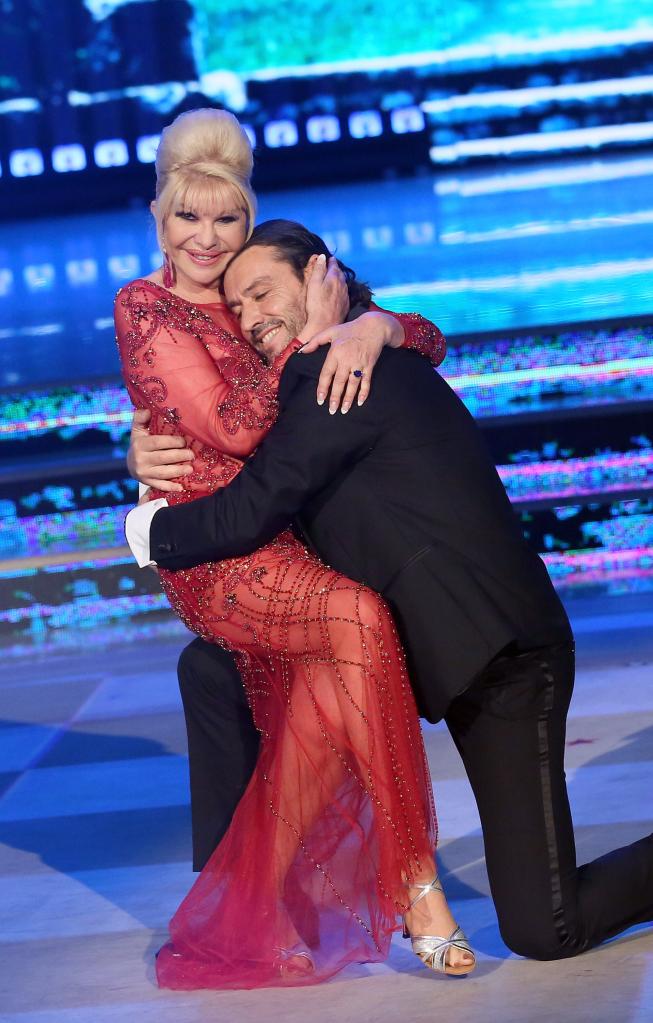 Ivana Trump and Rossano Rubicondi performing on the Italian version of "Dancing with the Stars"