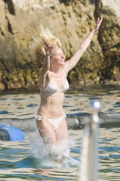 Sienna Miller in a bikini in the South of France.