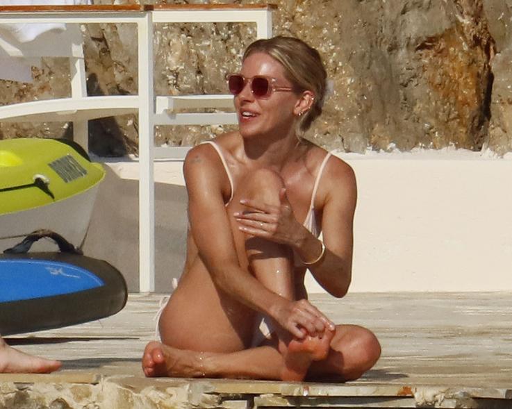 Sienna Miller in a bikini in the South of France.