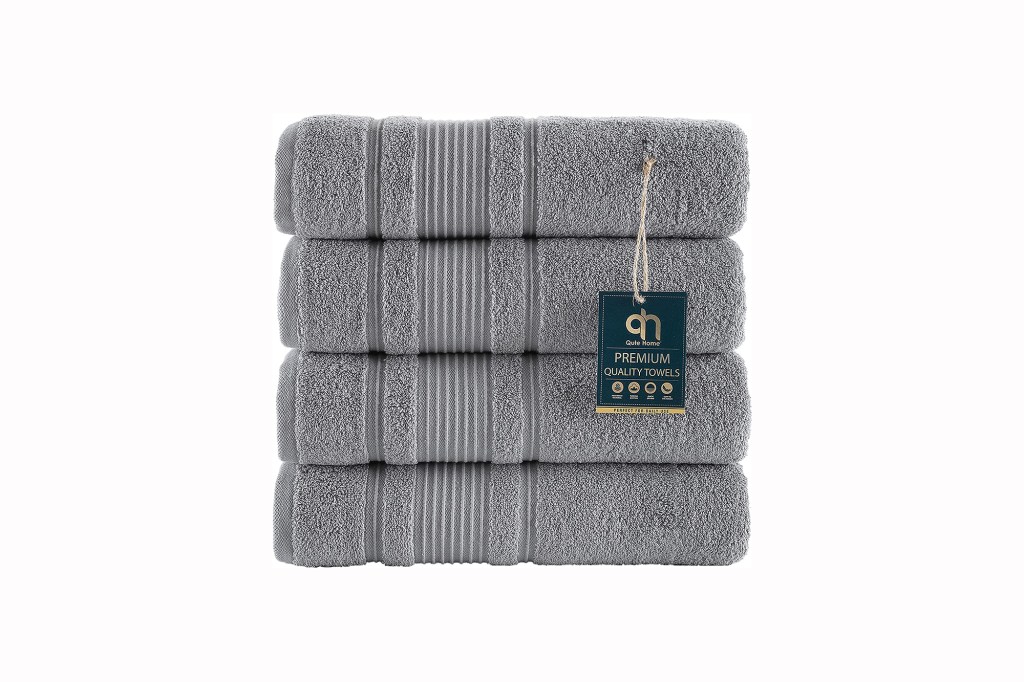 Qute Home 4-Piece Bath Towels Set