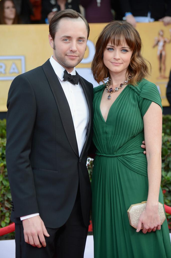 Actors Vincent Kartheiser (L) and Alexis Bledel