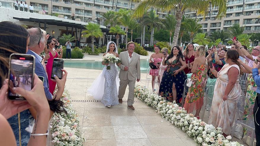 Scheana Shay and Brock Davies at their wedding day