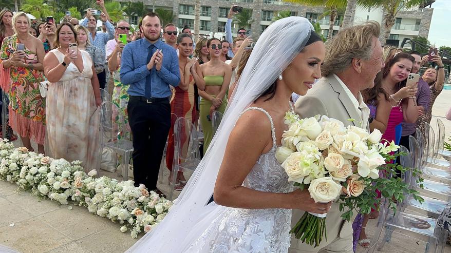 Scheana Shay and Brock Davies at their wedding day