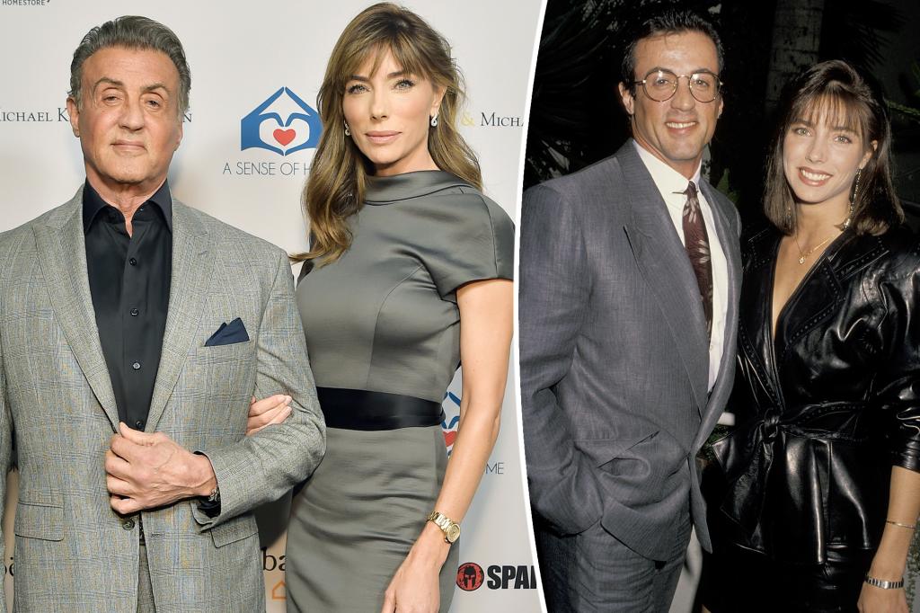 Sylvester Stallone and Jennifer Flavin