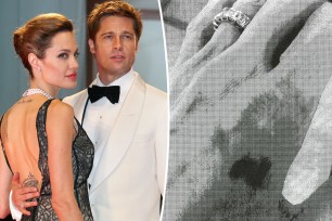 A split of Brad Pitt and Angelina Jolie and the alleged bruise on her hand
