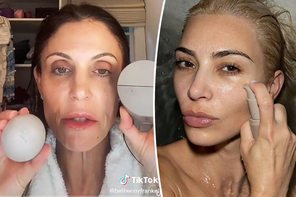 Bethenny Frankel (left), Kim Kardashian (right)