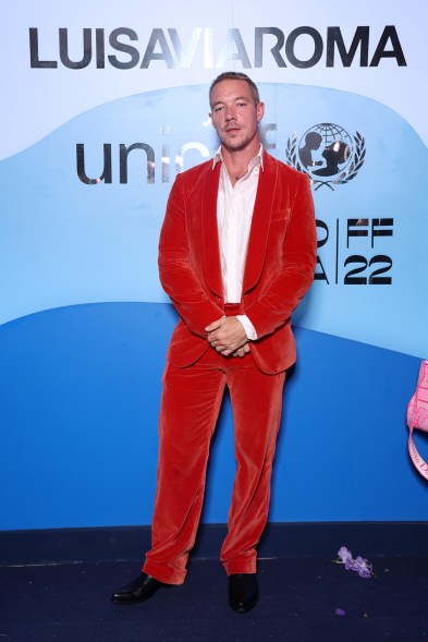 Diplo on the LuisaViaRoma x Unicef Gala 2022 red carpet.