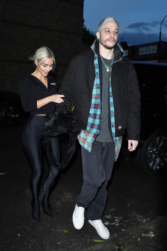 Kim Kardashian and Pete Davidson in London