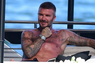 shirtless david beckham