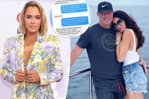 Teddi Mellencamp shared an alleged text message conversation with Jim Edmonds, in which he criticized her for sharing his wedding invitation.