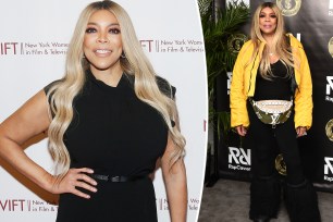 A split of Wendy Williams at two different red carpet events.