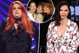 A split of Wynonna and Ashley Judd and a photo of them with their mom Naomi Judd in the inset.
