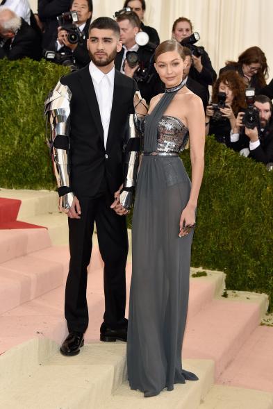 Zayn Malik (L) and Gigi Hadid attend the "Manus x Machina: Fashion In An Age Of Technology" Costume Institute Gala