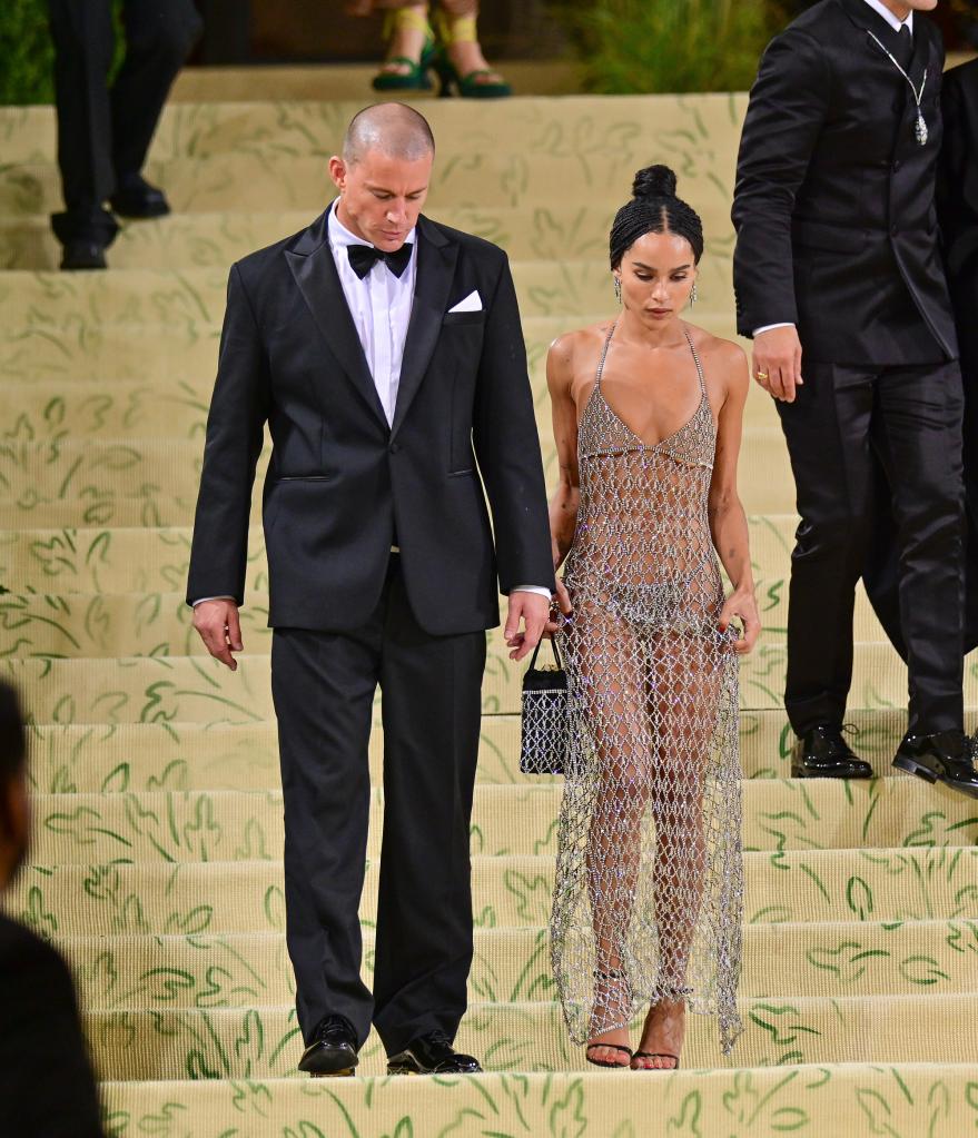 Channing Tatum and Zoë Kravitz arriving at the 2021 Met Gala.